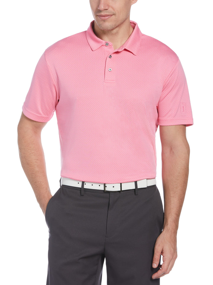 Big & Tall Micro Geo Jacquard Golf Polo