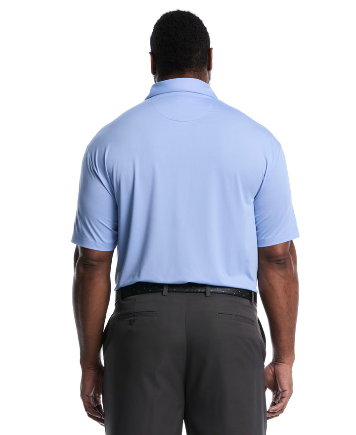 Big & Tall Micro Hex Golf Polo (Chambray) 