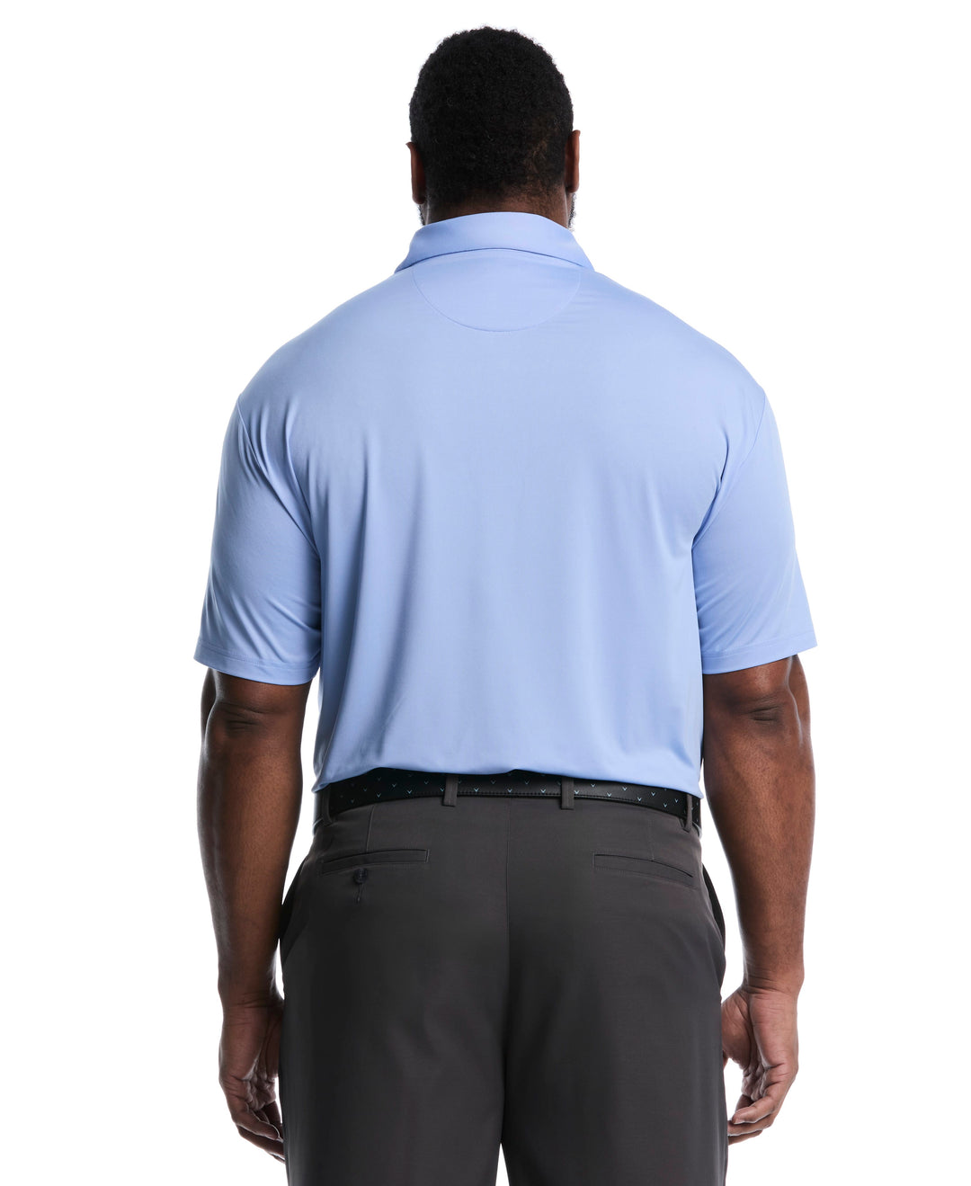 Big & Tall Micro Hex Golf Polo (Chambray) 