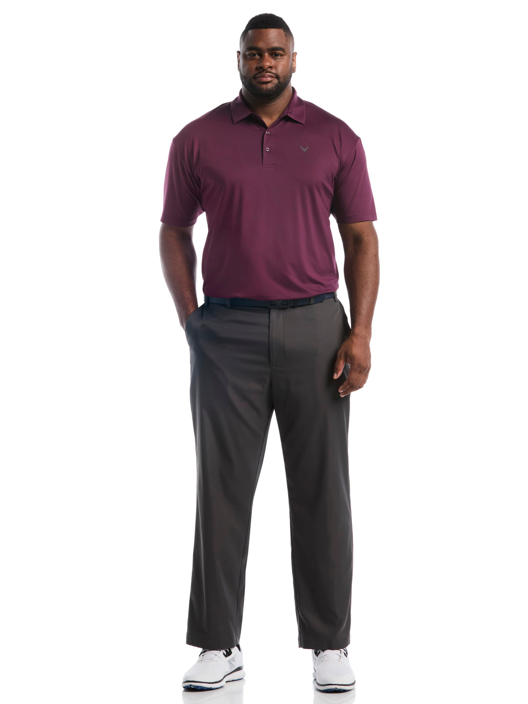 Big & Tall Micro Hex Golf Polo
