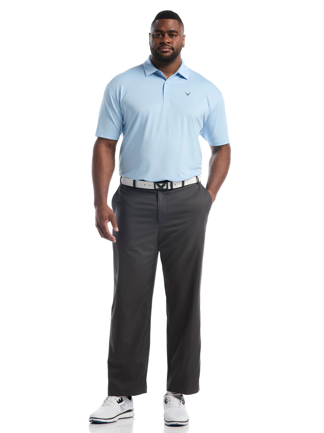 Big & Tall Micro Hex Golf Polo