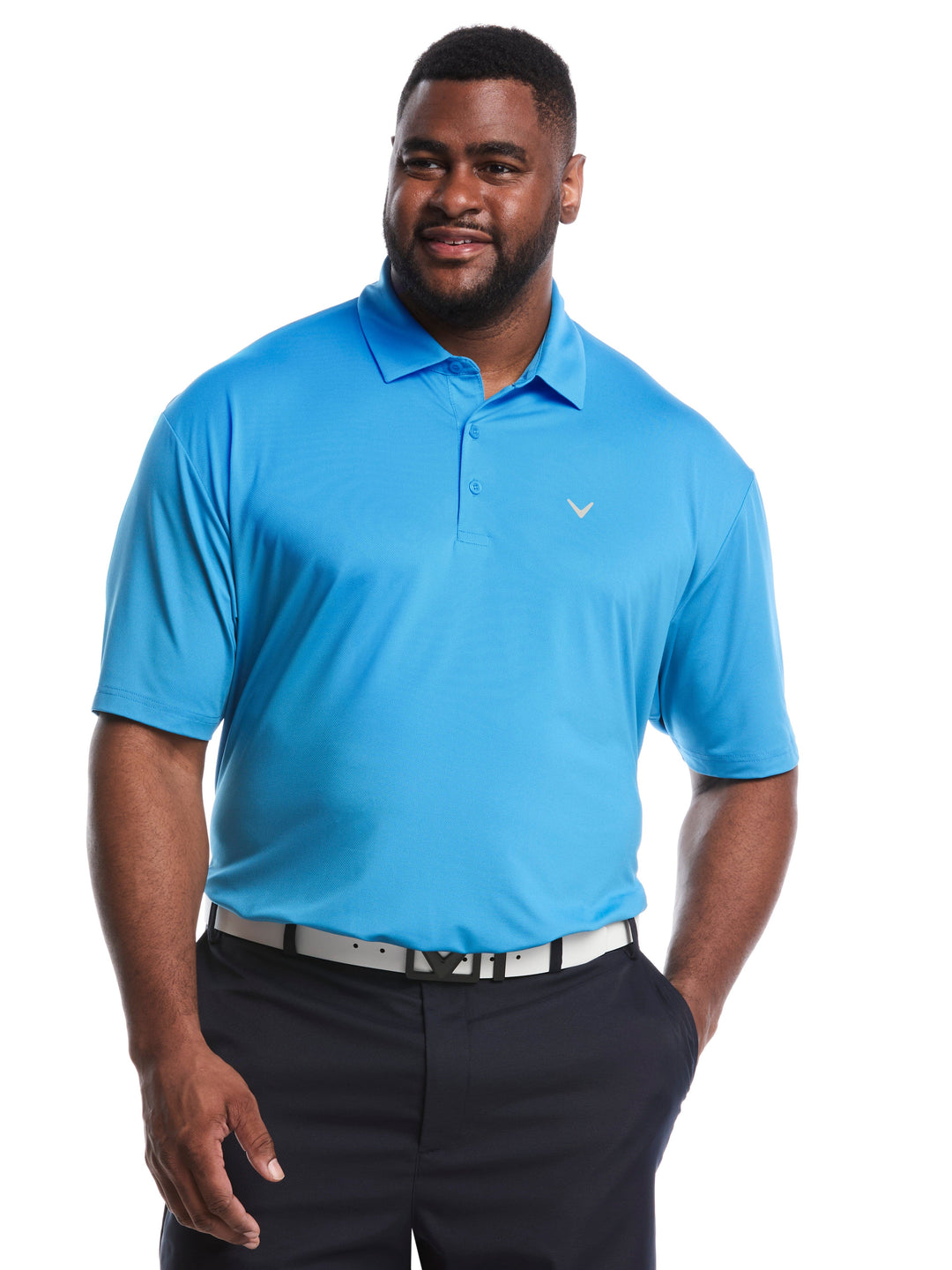 Big & Tall Micro Hex Golf Polo