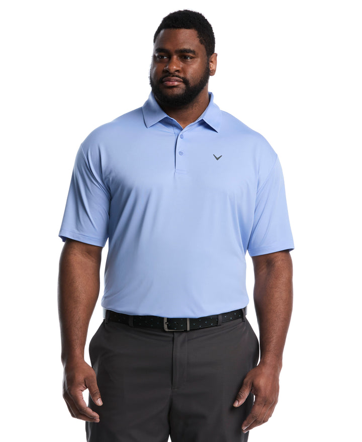 Big & Tall Micro Hex Golf Polo (Chambray) 