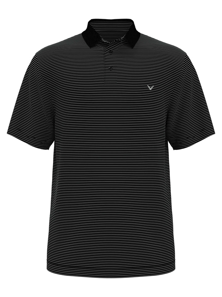Big & Tall Micro Stripe Polo (Caviar) 