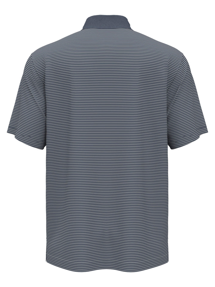 Big & Tall Micro Stripe Polo (Flint Stone) 