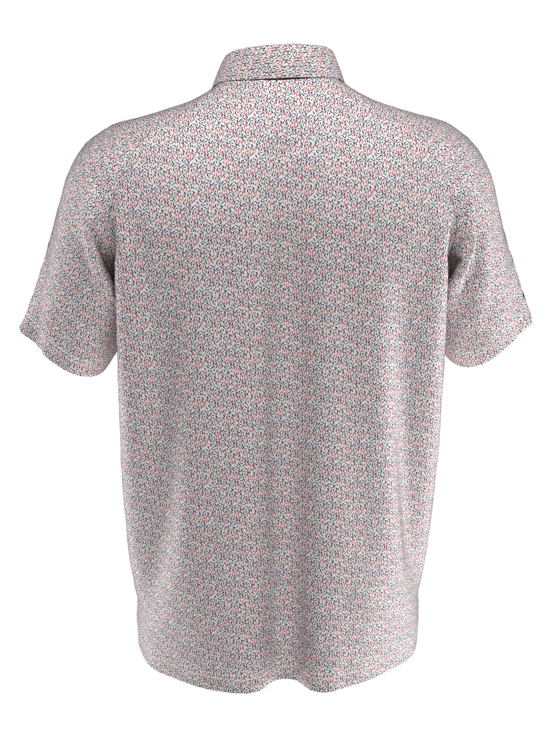 Big & Tall Novelty Printed Polo (Bright White) 