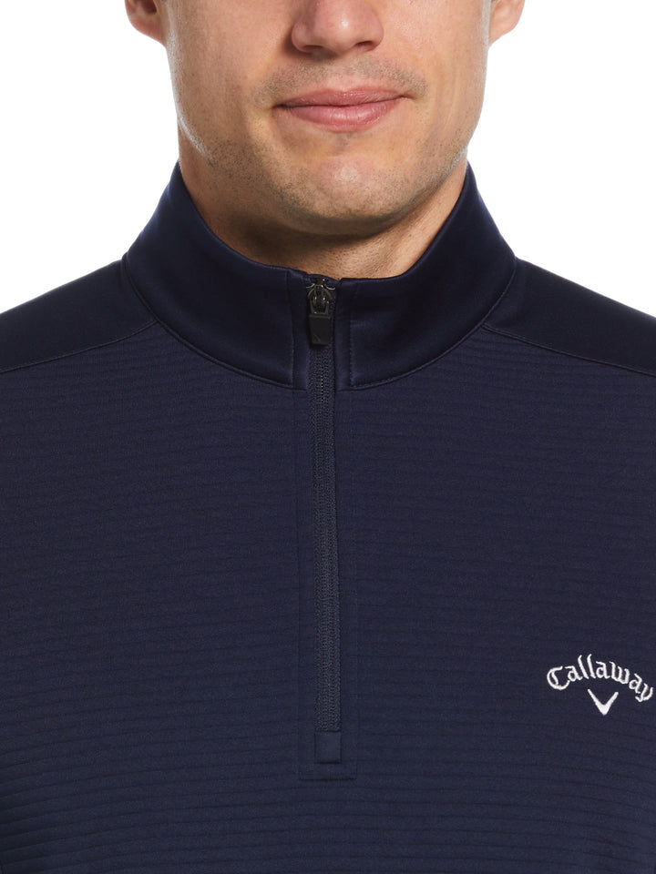 Big & Tall Ottoman Quarter Zip (Navy)