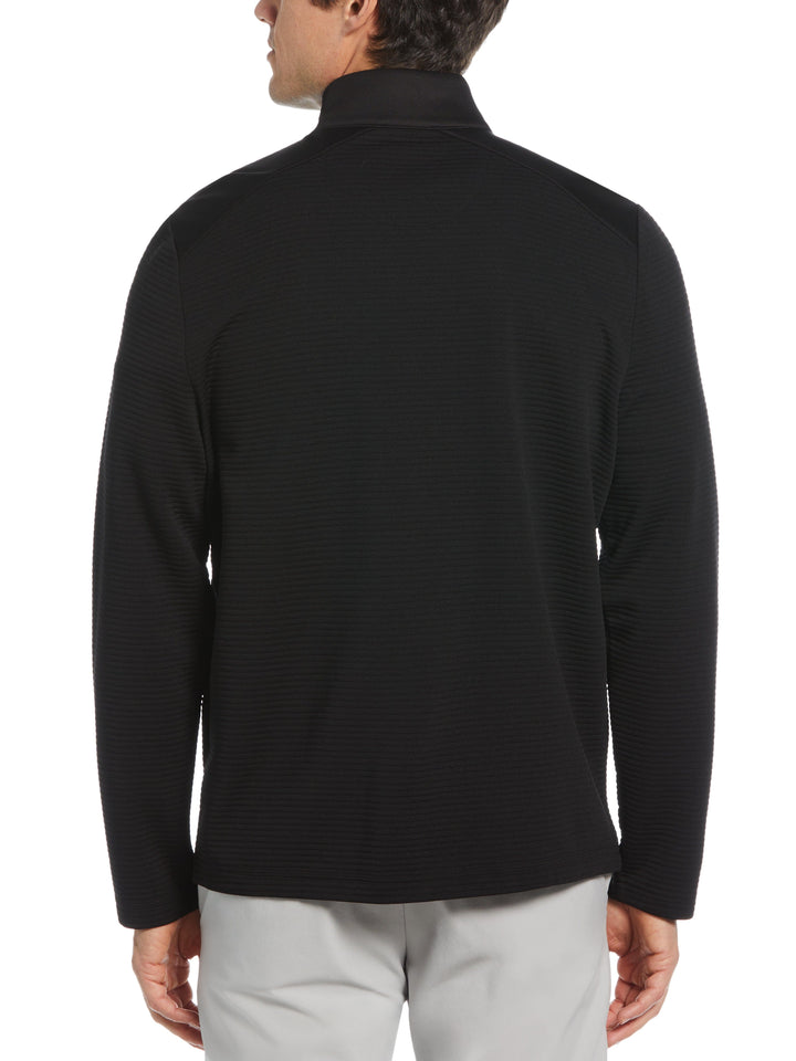 Big & Tall Ottoman Quarter Zip (Black)
