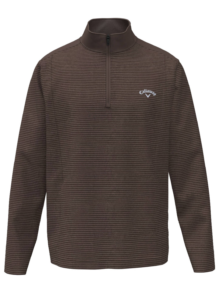Big & Tall Ottoman Quarter Zip (Hot Fudge)