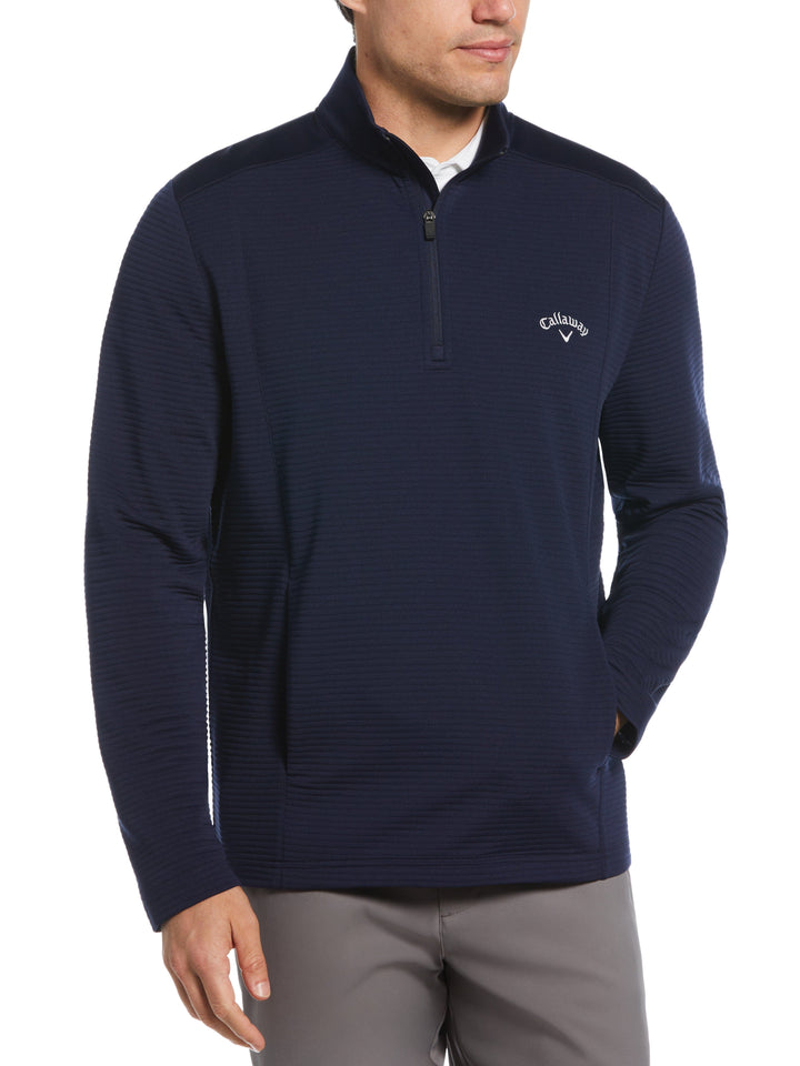 Big & Tall Ottoman Quarter Zip (Navy)