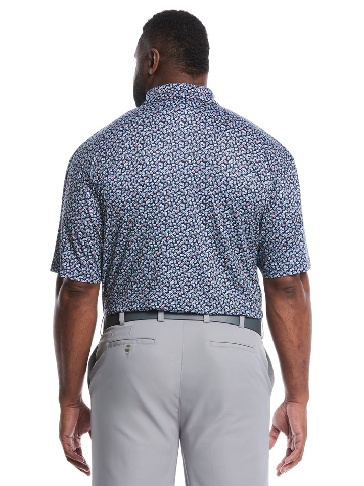 Big & Tall Polaroid Confetti Print Polo