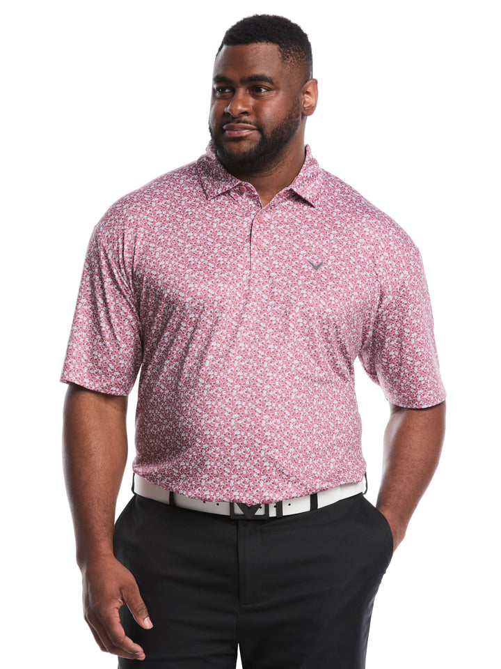 Big & Tall Polaroid Confetti Print Polo