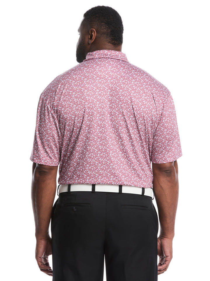 Big & Tall Polaroid Confetti Print Polo