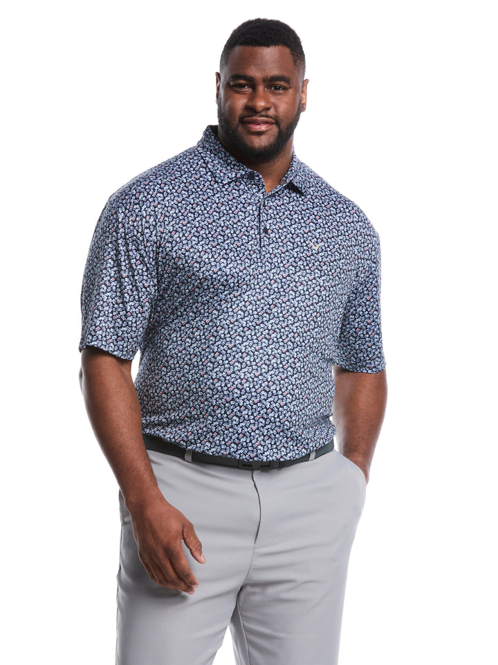 Big & Tall Polaroid Confetti Print Polo