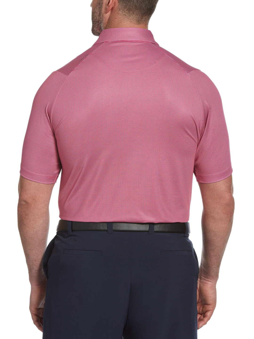 Big & Tall Printed Gingham Swing Tech™ Polo