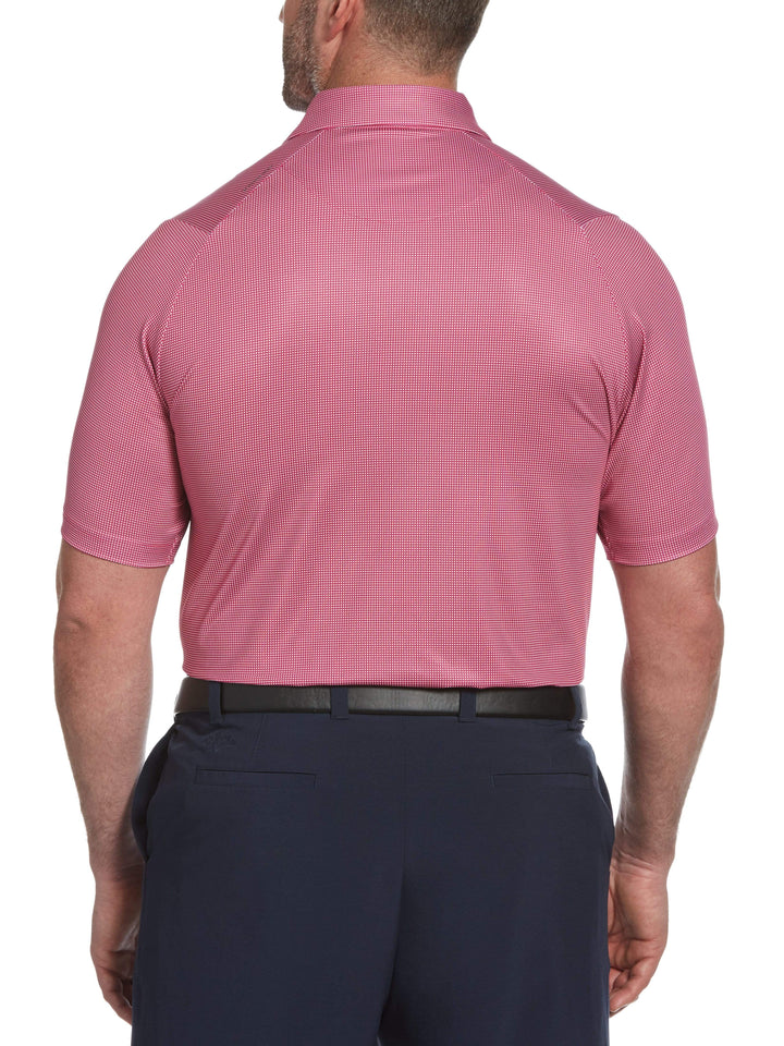 Big & Tall Printed Gingham Swing Tech™ Polo