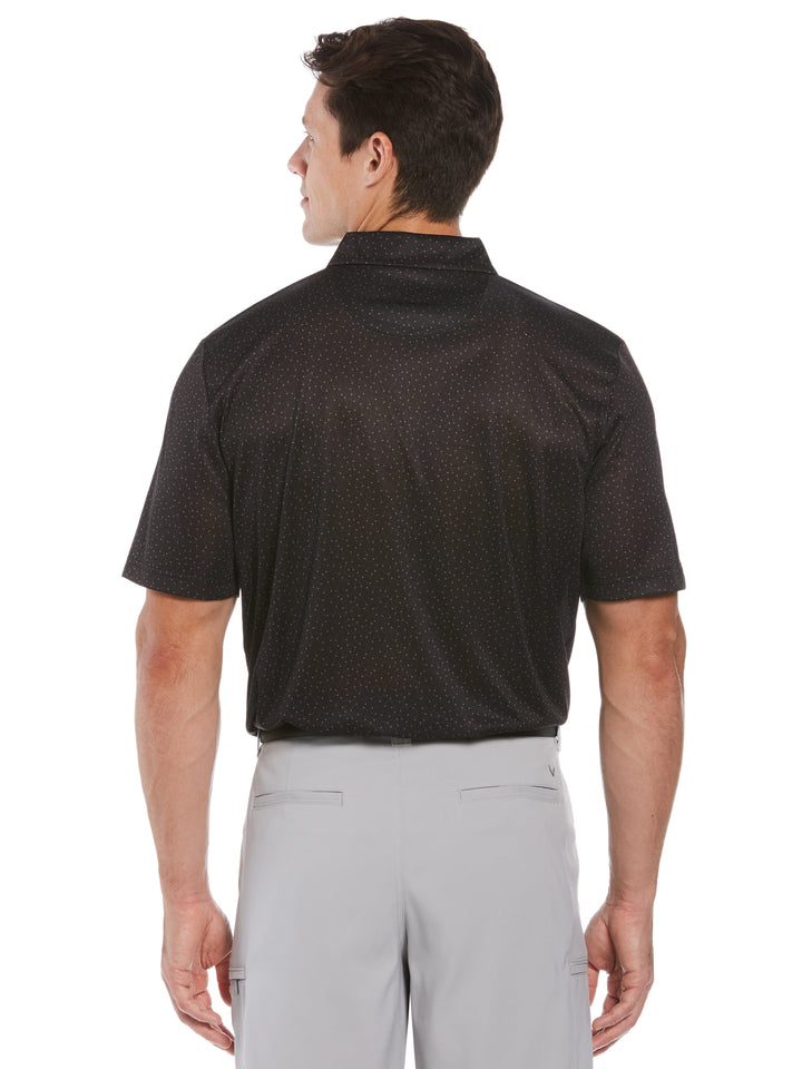 Big & Tall Printed Polo (Caviar) 