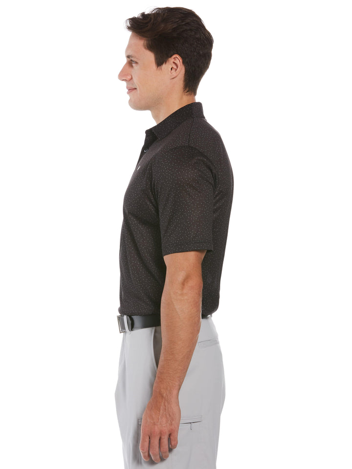 Big & Tall Printed Polo (Caviar) 