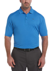 Big & Tall Pro Spin Fine Line Golf Polo (Magnetic Blue) 