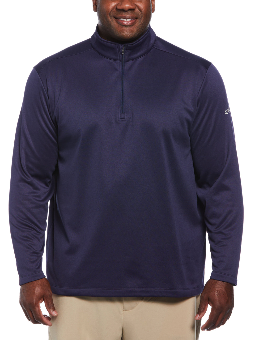 Mens 1/4 Zip Pullover (Peacoat) 