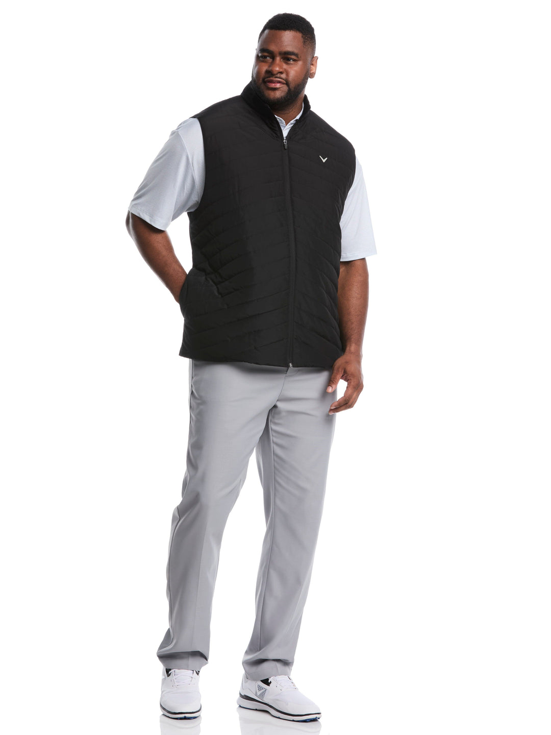 Big & Tall Quilted Golf Puffer Vest