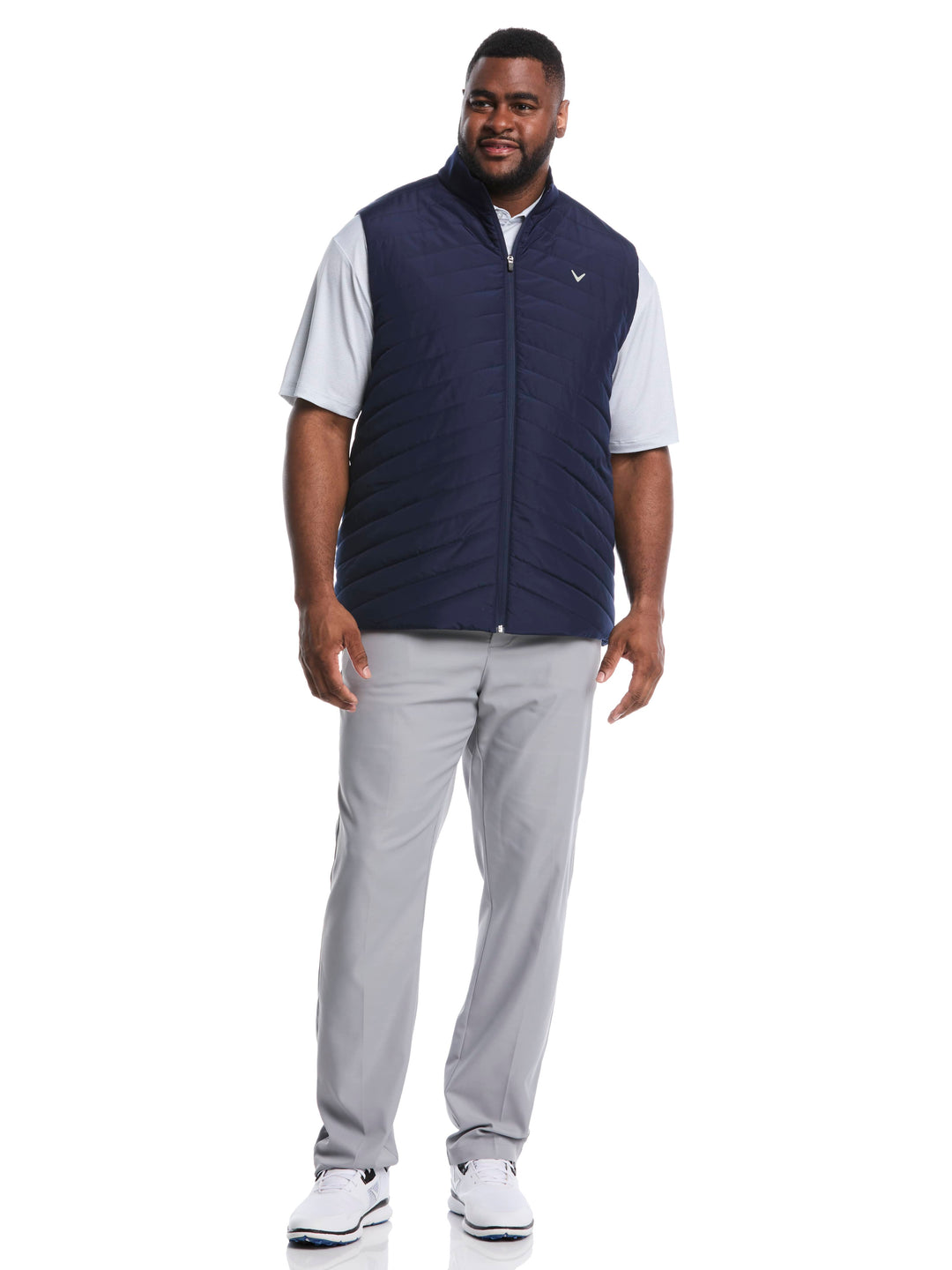 Big & Tall Quilted Golf Puffer Vest