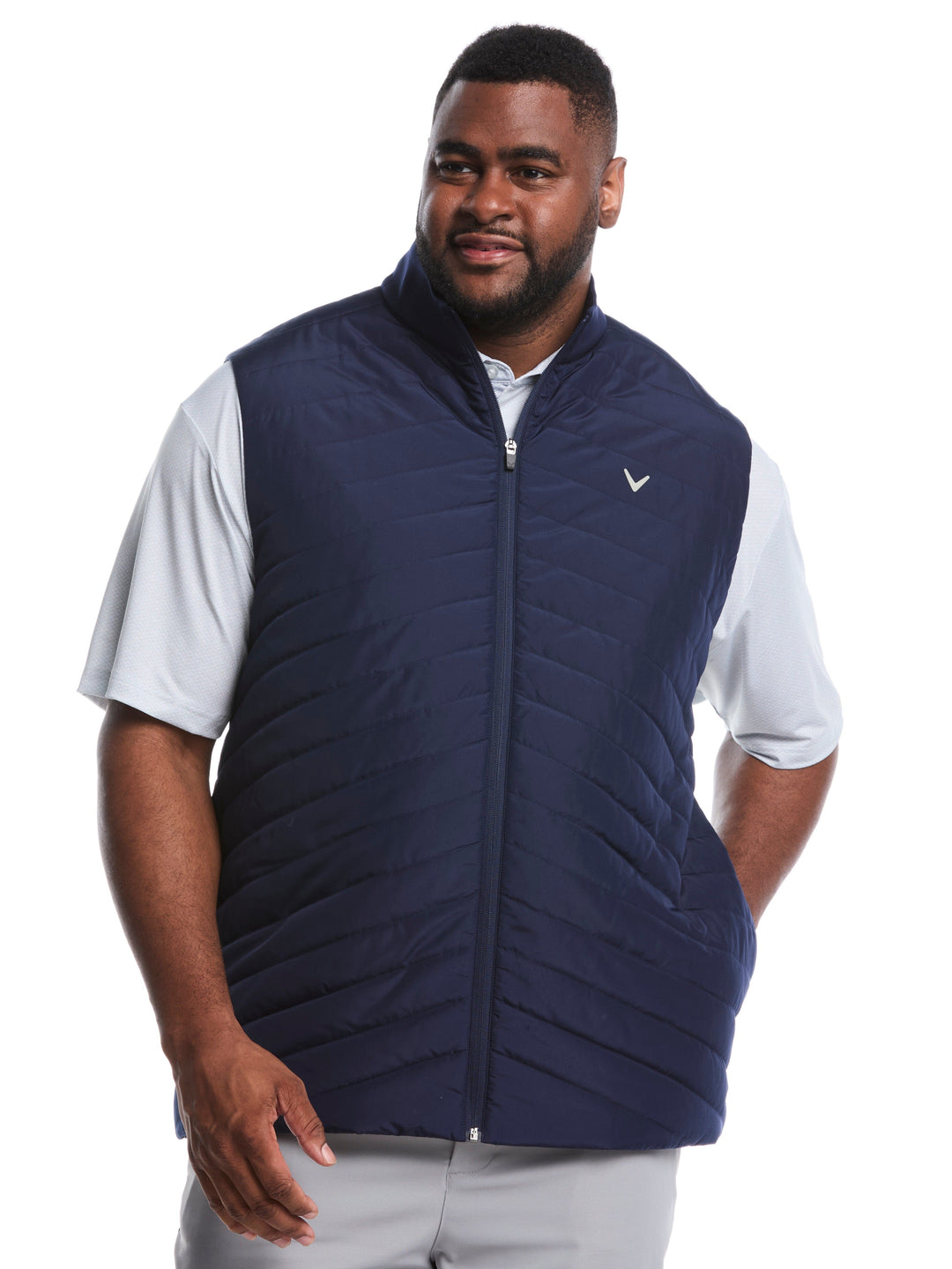 Big & Tall Quilted Golf Puffer Vest