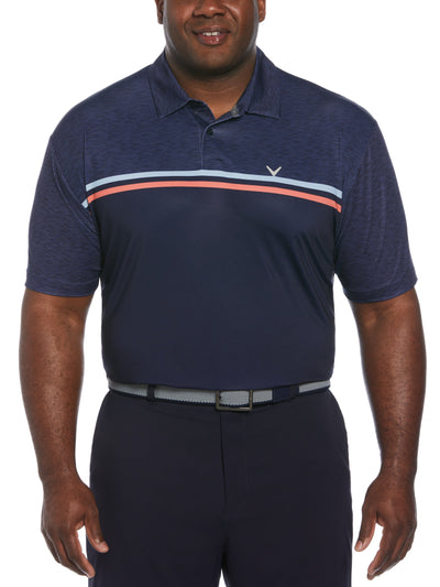 SMU SS ENG. PRINTED SD BLOCK POLO (Peacoat) 