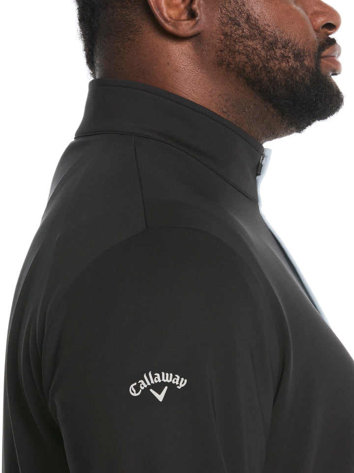 Big & Tall Solid Sun Quarter Zip Pullover