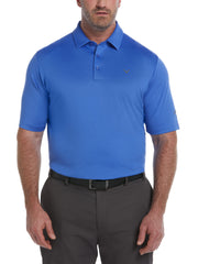 Big & Tall Solid Swing Tech Golf Polo Shirt (Amparo Blue) 