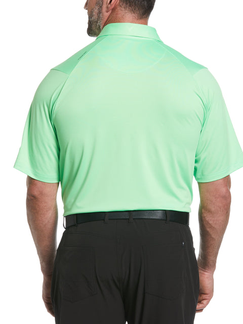 Big & Tall Solid Swing Tech Golf Polo Shirt (Summer Green) 