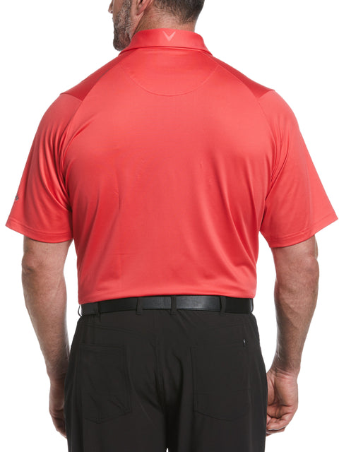 Big & Tall Solid Swing Tech Golf Polo Shirt (Teaberry) 