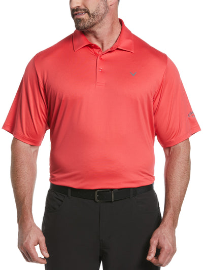 Big & Tall Solid Swing Tech Golf Polo Shirt (Teaberry) 