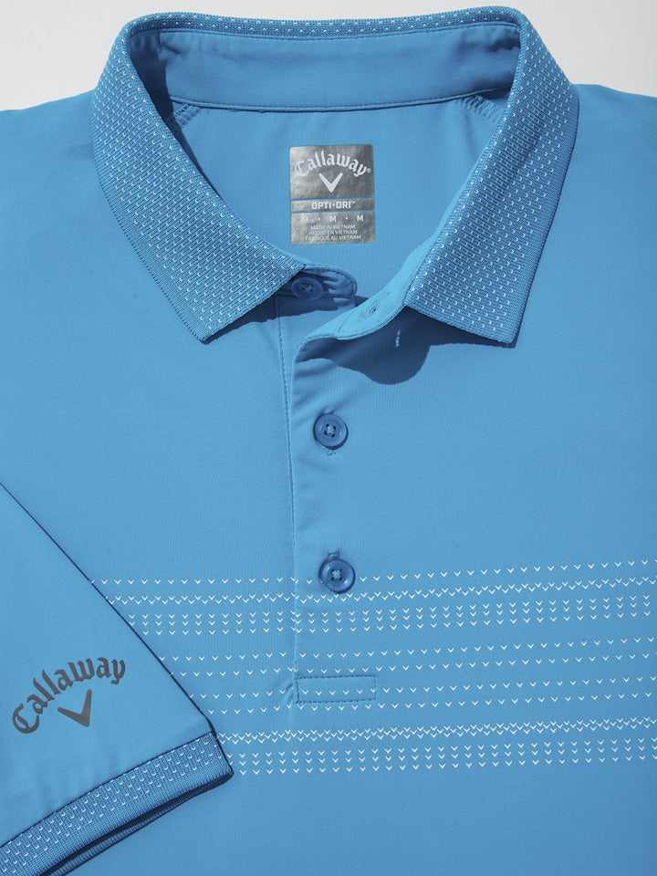Big & Tall Swing Tech™ Birdseye Racer Stripe Golf Polo