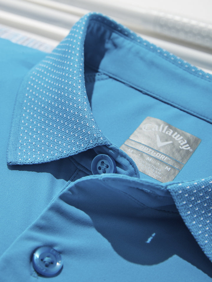 Big & Tall Swing Tech™ Birdseye Racer Stripe Golf Polo