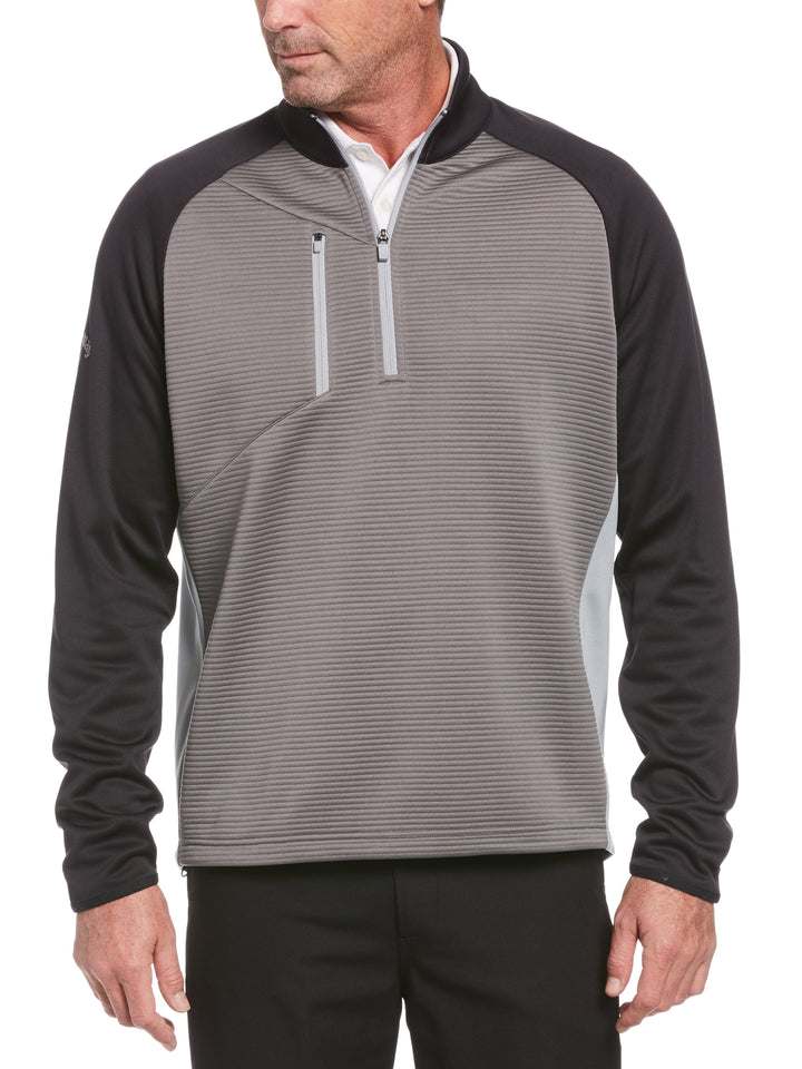 Big & Tall Swing Tech™ Midweight Ottoman Fleece Quarter Zip Golf Pullover