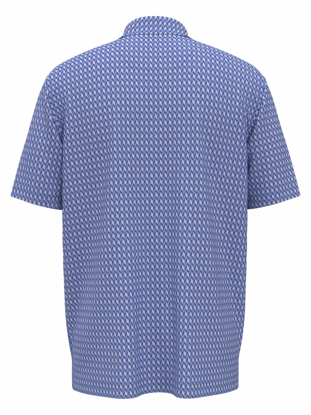 Big & Tall Textured Chevron Geo Polo (Regatta) 