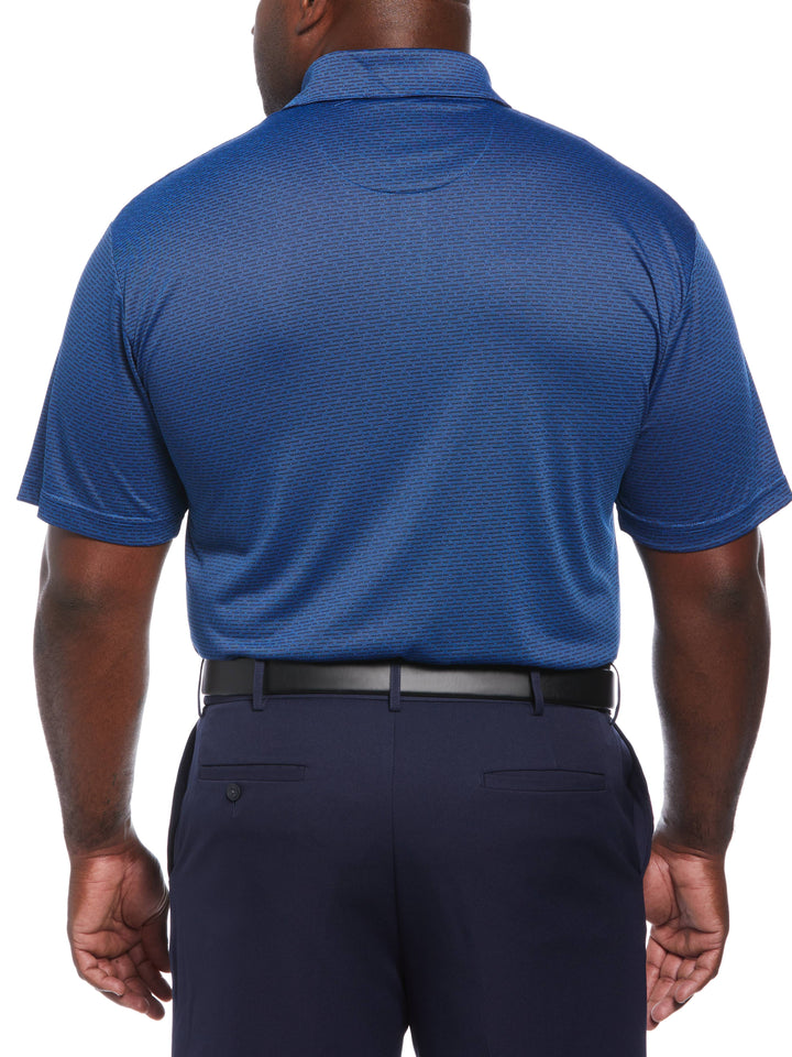 Big & Tall Two-Color Jacquard Golf Polo