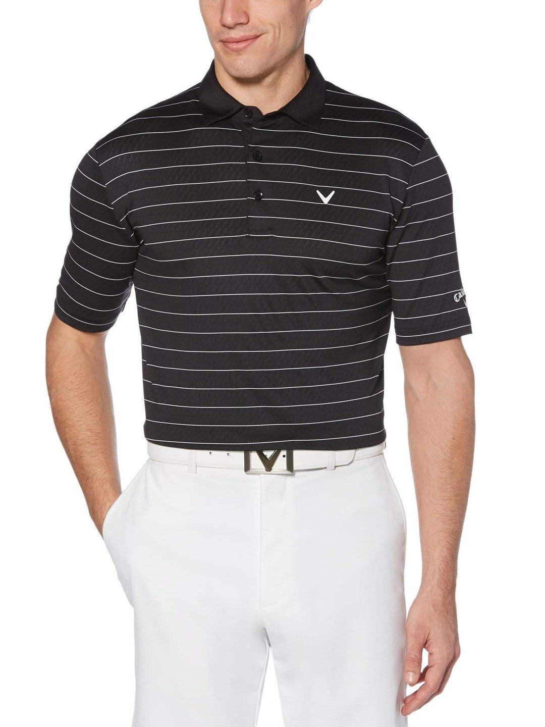 Big & Tall Ventilated Stripe Polo