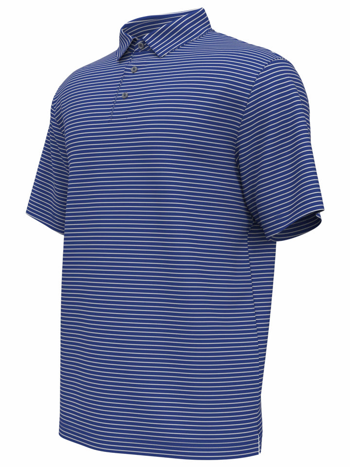 Big & Tall Yarn Dyed Feeder Stripe Golf Polo