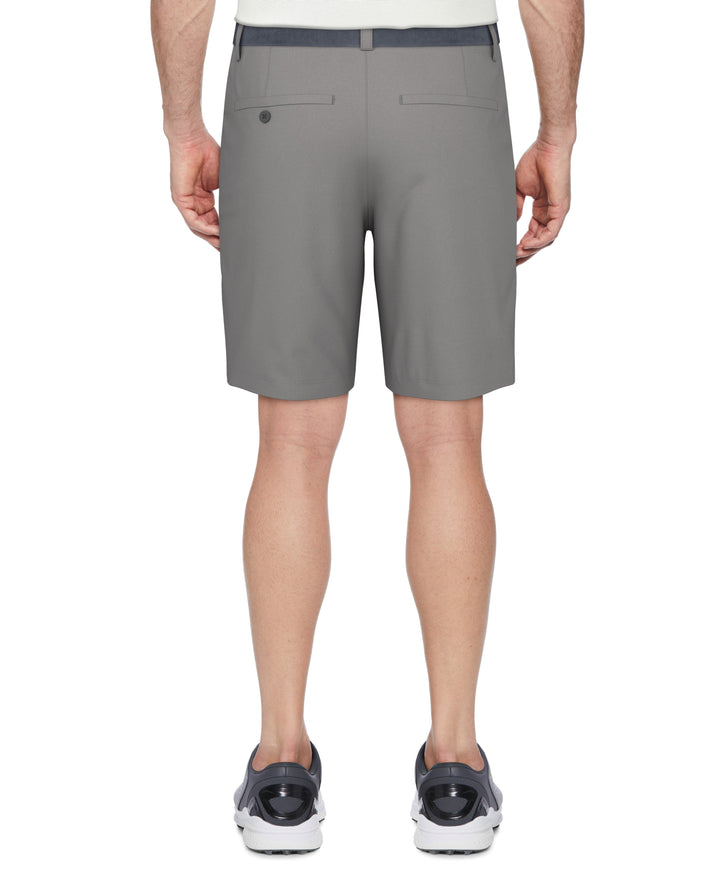 Big and Tall Flat Front With Active Waistband Golf Shorts (Quiet Shade) 