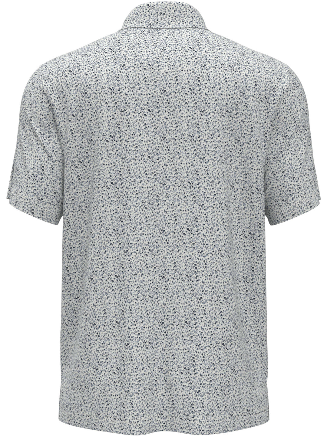 Boy's All-Over Micro Floral Print Golf Polo