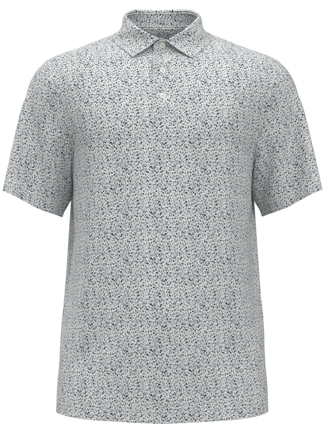 Boy's All-Over Micro Floral Print Golf Polo