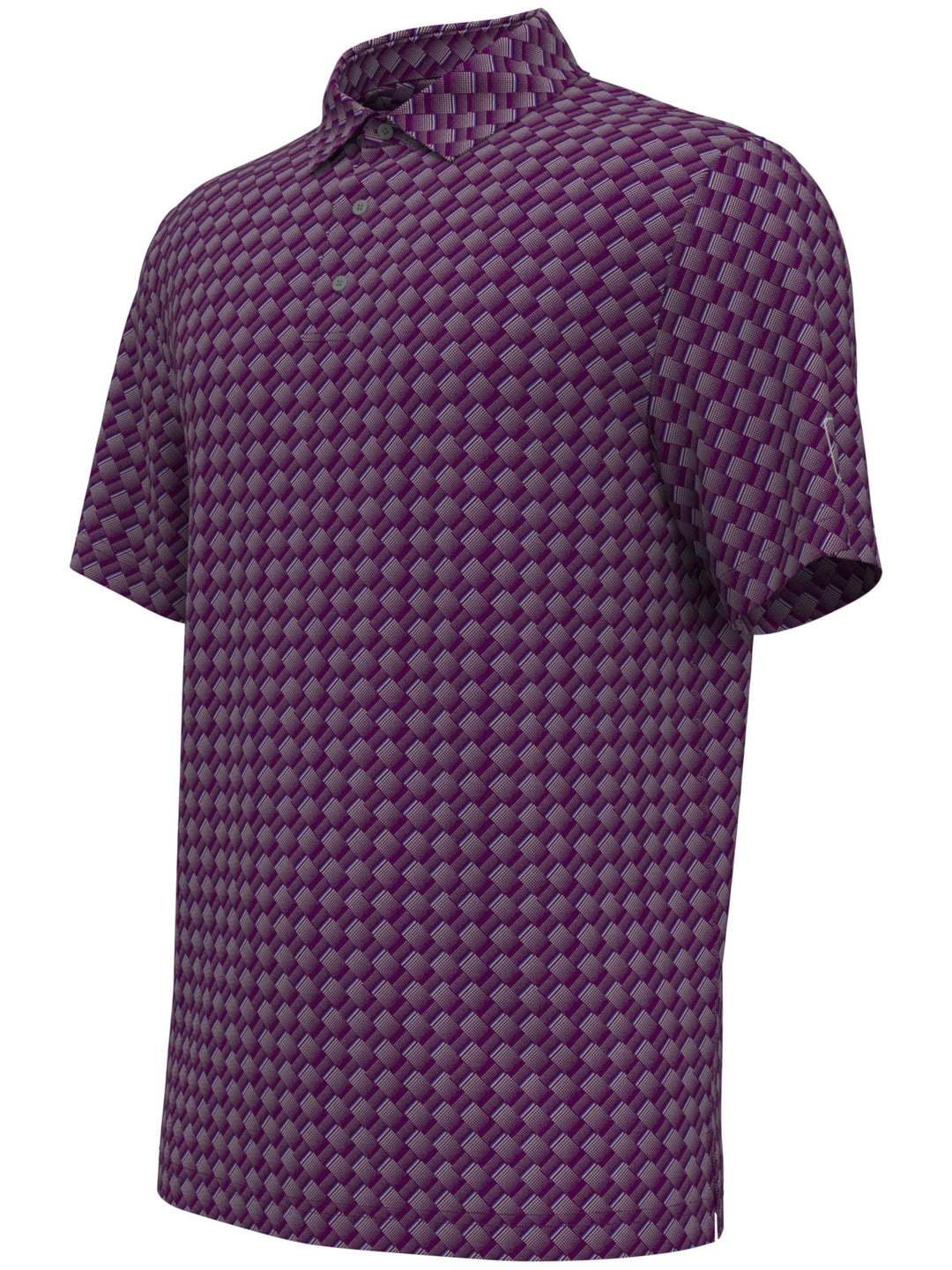 Boy's All-Over Motion Geo Print Golf Polo