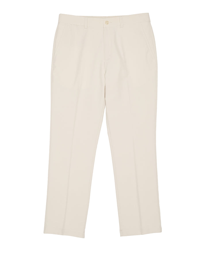 Flat Front Solid Golf Pant (Silver Lining) 