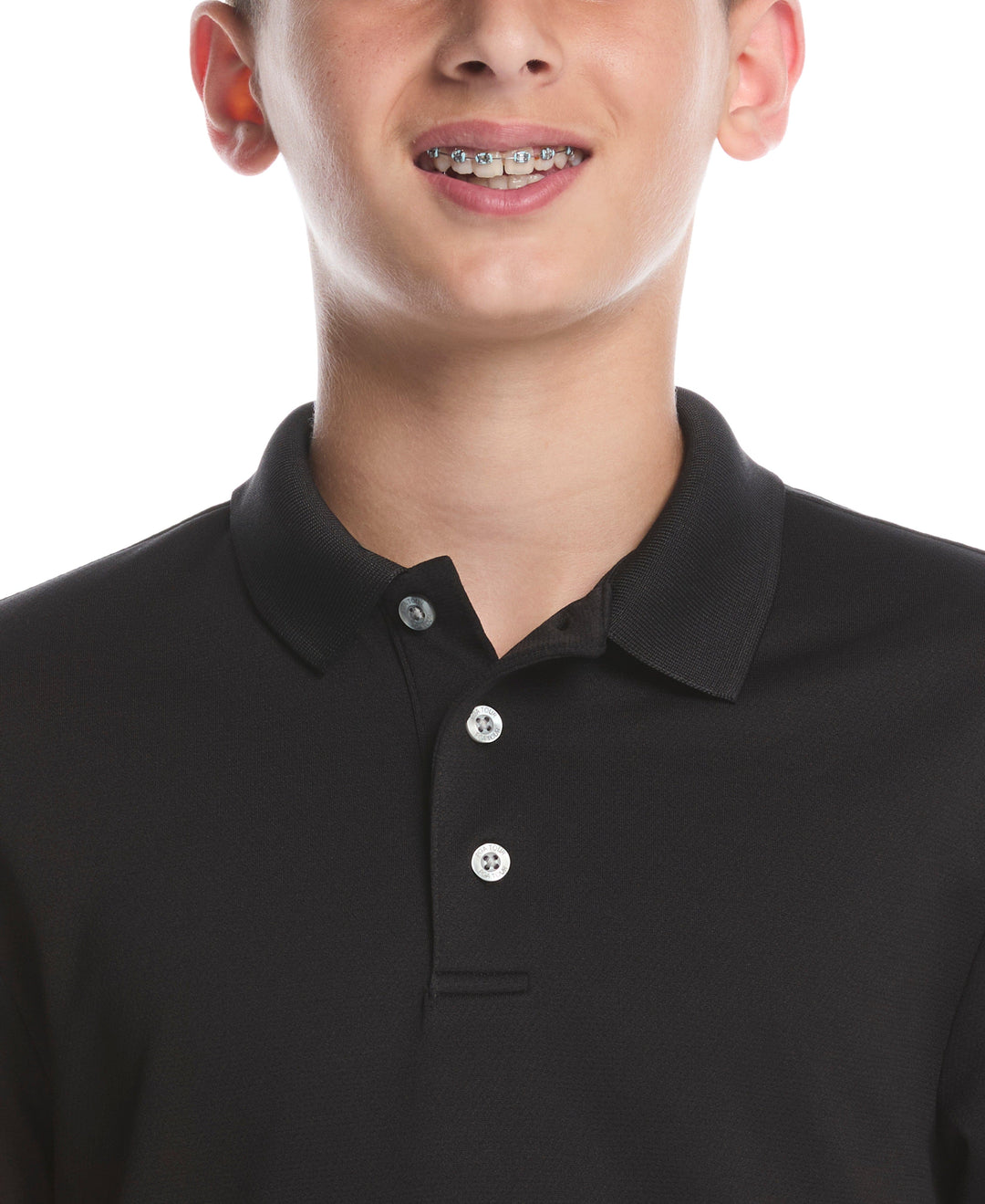 Boys Short Sleeve AirFlux™ Polo (Caviar) 