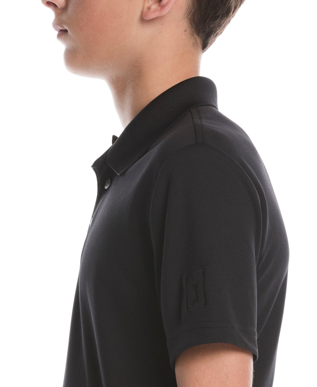 Boys Short Sleeve AirFlux™ Polo (Caviar) 