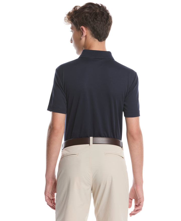 Boys Short Sleeve AirFlux™ Polo (True Navy) 