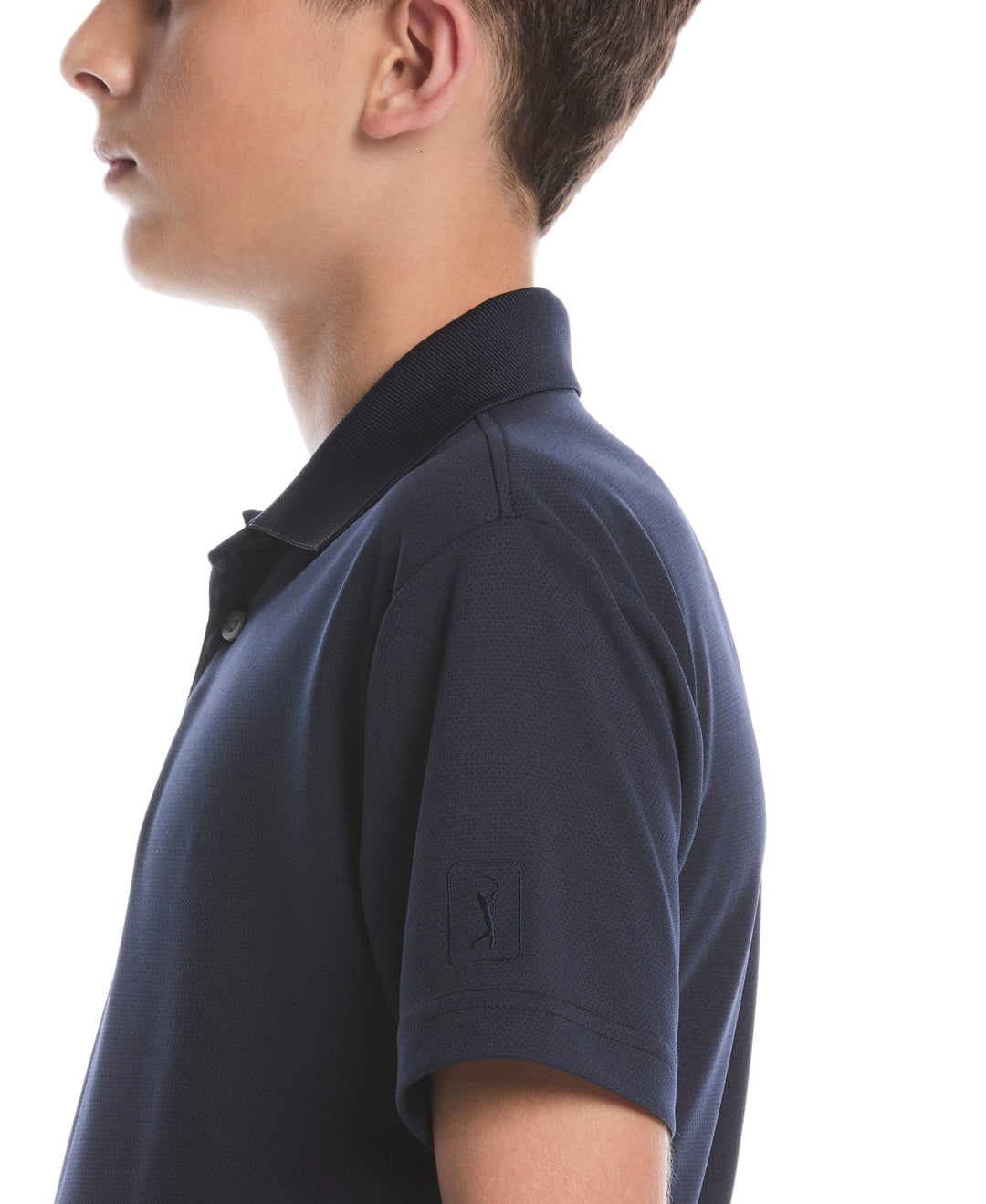 Boys Short Sleeve AirFlux™ Polo (True Navy) 