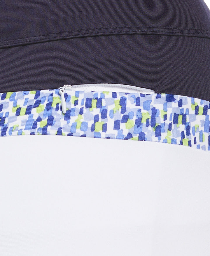 17” Digital Confetti Print Block Golf Skort (Brilliant White) 